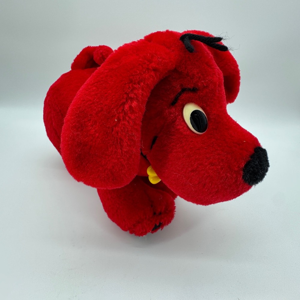 Vintage Scholastic Clifford The Big Red Dog Plush Kids 2000 Y2K Book Stuffed Pup